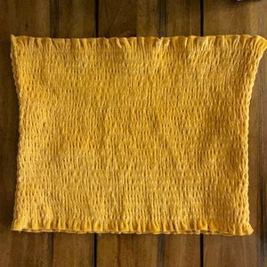 yellow hollister crop top